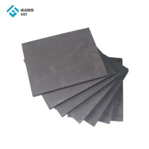 Graphite plate for electrolysis electrode chemical